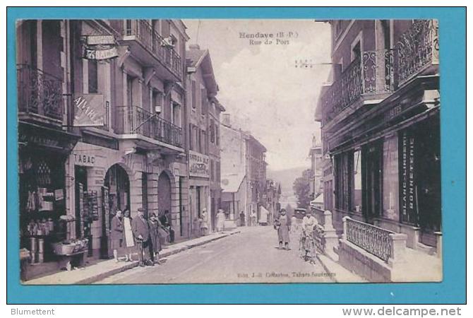 CPSM - Marchand De Cartes Postales Rue Du Port HENDAYE 64 - Hendaye