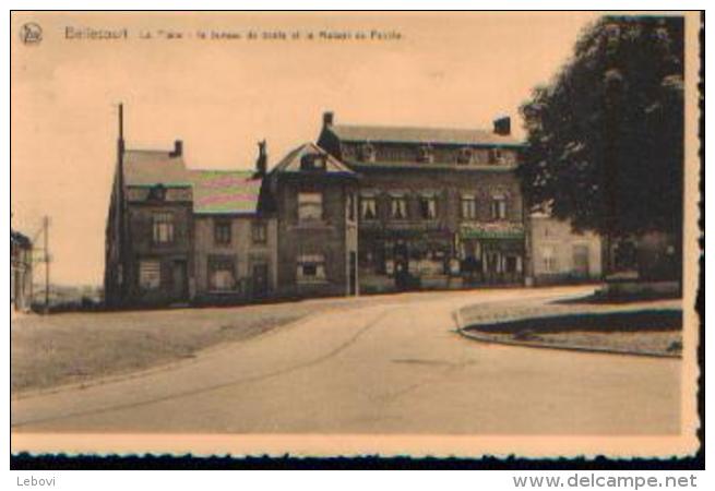 BELLECOURT « La Place - Le Bureau De Poste Et La Maison Du Peuple» - Nels - Chapelle-lez-Herlaimont