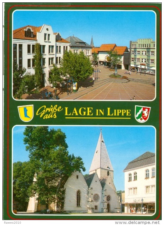 AK Lage In Lippe 1995 Kirche Wappen - Lage