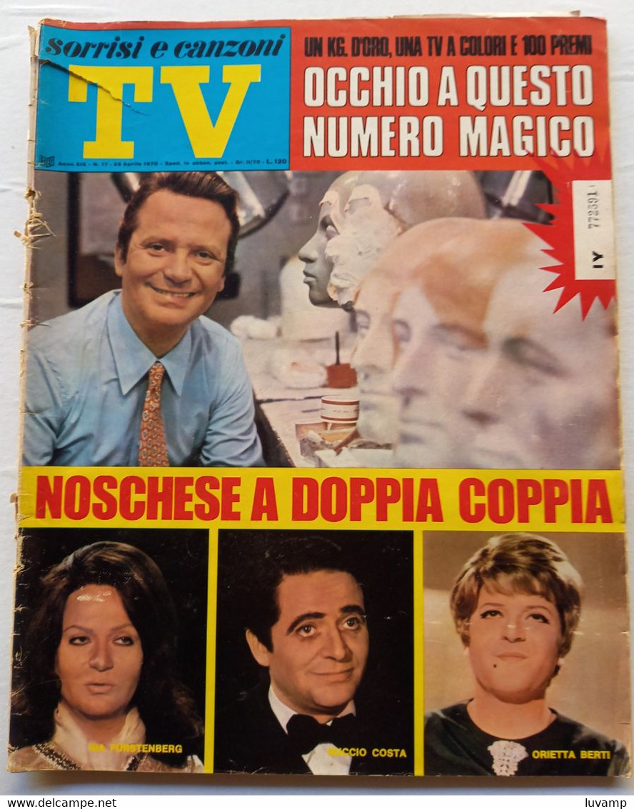 SORRISI CANZONI TV    N. 17   DEL    26 APRILE 1970 (CART 54) - Musique
