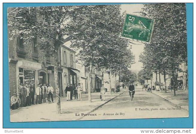 CPA  - Commerce Marchand De Cartes Postales Coiffeur Avenue De Bry LE PERREUX 94 - Le Perreux Sur Marne