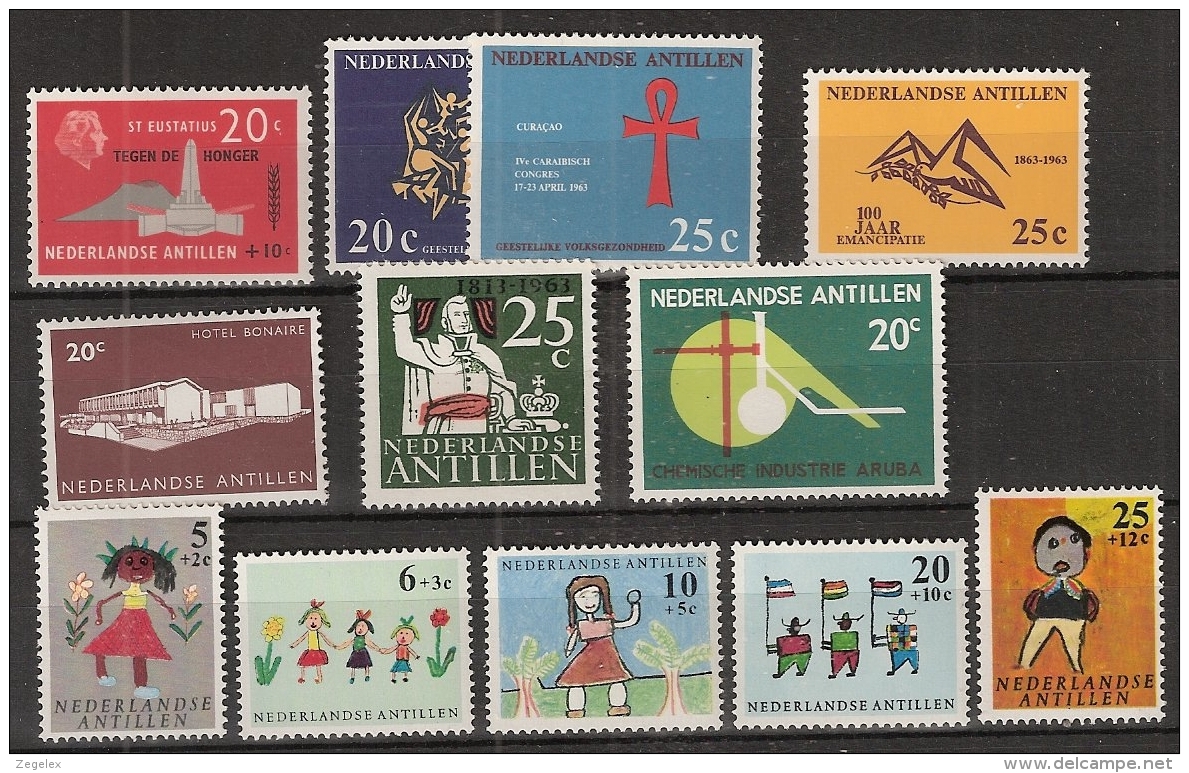 Ned Antillen 1963 Year - Complete - MNH/**/Postfrisch - Antillen