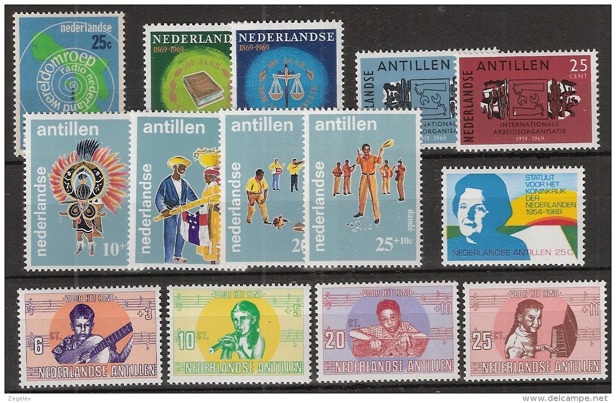 Ned Antillen 1969 Year - Complete - MNH/**/Postfrisch - Antillen