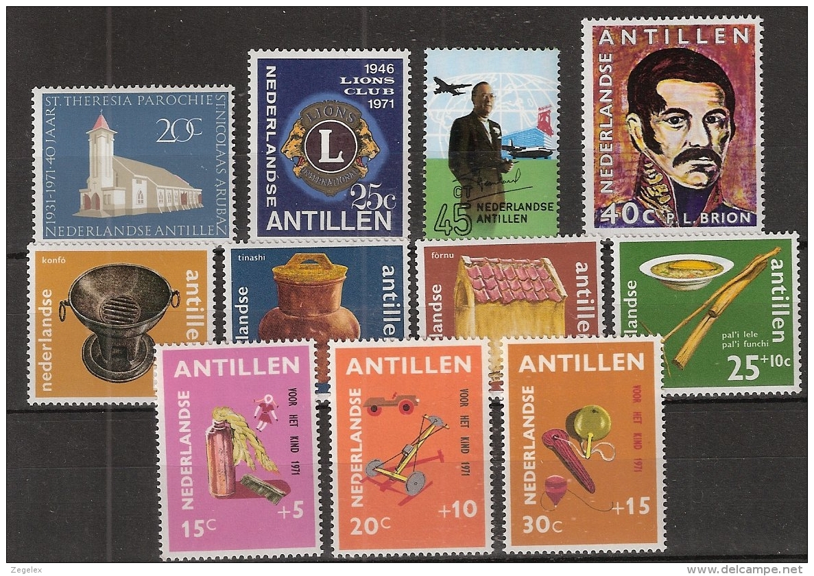 Ned Antillen 1971 Year - Complete - MNH/**/Postfrisch - Antillen