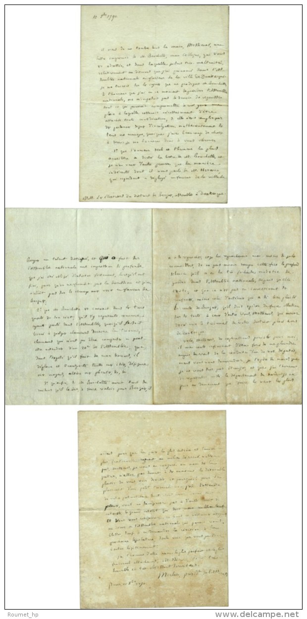 MERLIN DE DOUAI, Philippe Antoine Merlin, Comte, Dit (1754-1838), Homme Politique, De L'Académie Française - Andere & Zonder Classificatie