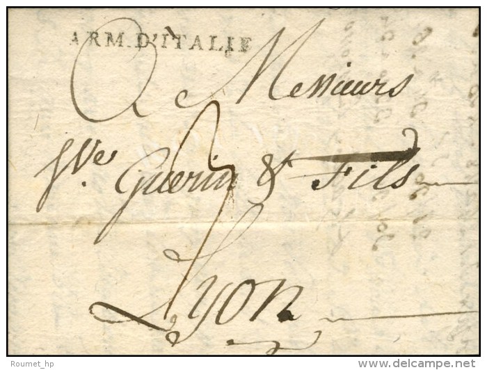 ARM. D'ITALIE Sur Lettre Avec Texte Daté De Bergame. 1801. - TB / SUP. - Legerstempels (voor 1900)