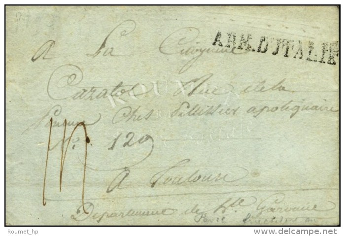 ARM D'ITALIE Sur Lettre Avec Texte Daté De Pavie. An 4. - TB / SUP. - Legerstempels (voor 1900)