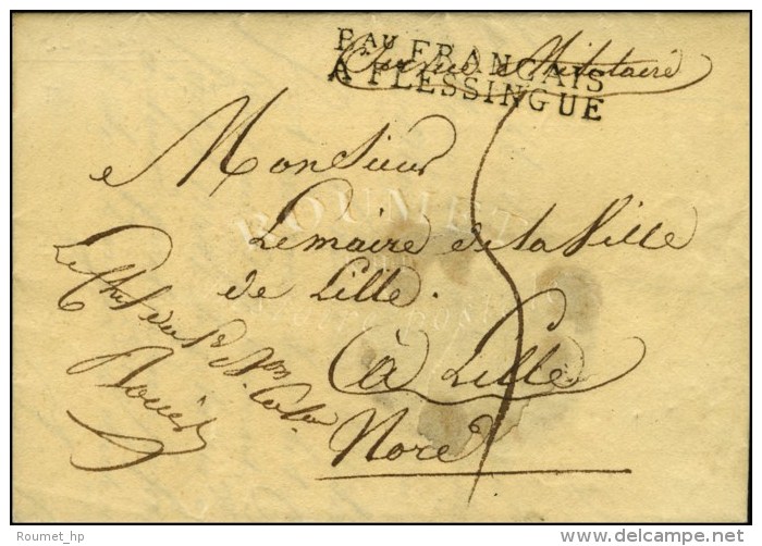 Bau FRANCAIS / A FLESSINGUE Sur Lettre Avec Texte Daté De Weissingen Le 20 Septembre 1807 Et Bel... - Legerstempels (voor 1900)