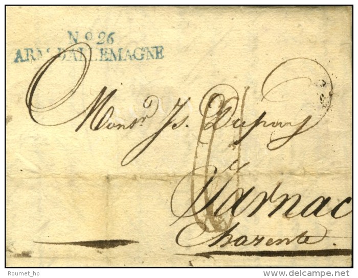 N° 26 / ARM. D'ALLEMAGNE Bleu Sur Lettre Avec Texte Daté De Lischnorvitz Le 30 Août 1809. - SUP. -... - Legerstempels (voor 1900)