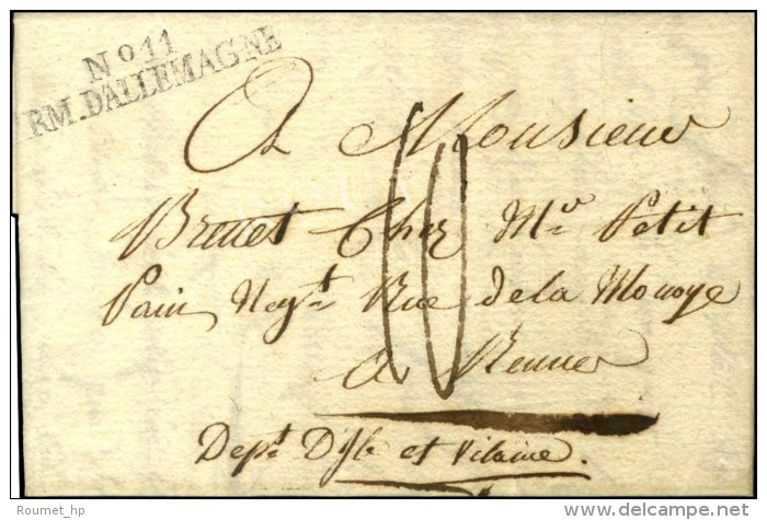 N° 11 / ARM. D'ALLEMAGNE Sur Lettre Avec Texte Daté De Vienne. 1809. - SUP. - Legerstempels (voor 1900)