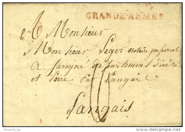 N° 10 / GRANDE ARMÉE Rouge Sur Lettre Avec Texte Daté De Berlin Le 4 Février 1813. - TB.  ... - Legerstempels (voor 1900)
