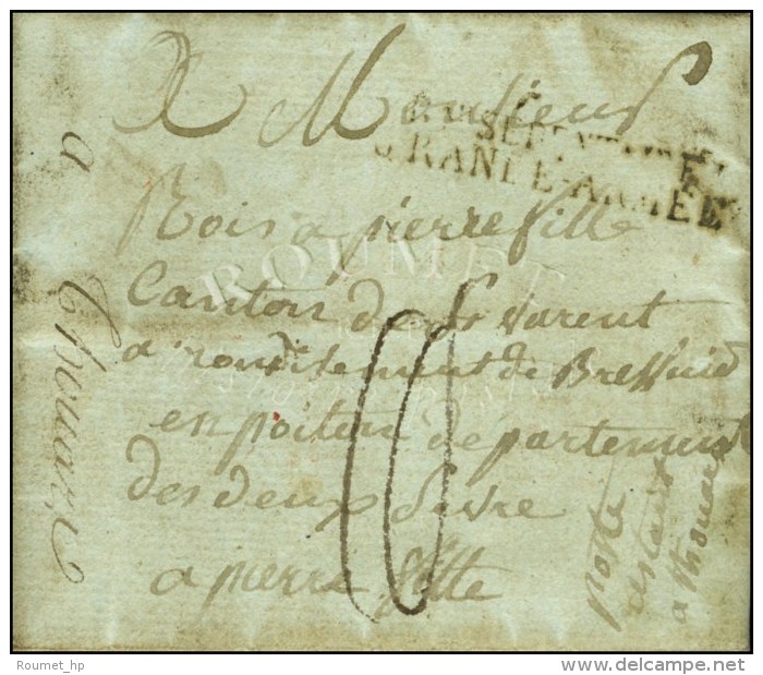 Bau SÉDENTAIRE / GRANDE ARMÉE Sur Lettre Avec Texte Daté De Papenhausein Le 28 Mars 1813 Pour... - Legerstempels (voor 1900)