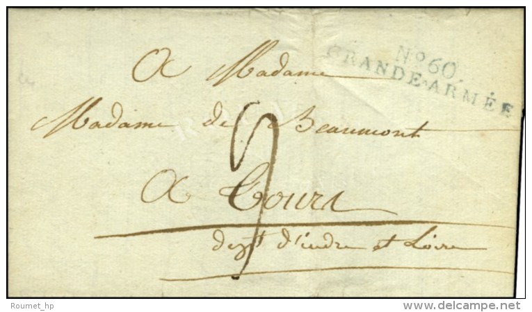 N° 60 / GRANDE ARMÉE Bleu-vert Sur Lettre Avec Texte Daté De Breslau '' Ce 4 Septembre ''. - TB /... - Legerstempels (voor 1900)