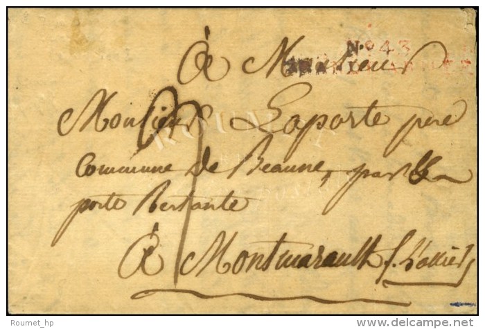N° 43 / GRANDE ARMÉE Rouge Sur Lettre Avec Texte Daté De Varsovie Le 3 Septembre 1808. - TB. - Legerstempels (voor 1900)