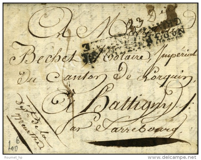 N° 23 PORT PAYE / GRANDE ARMÉE Sur Lettre Avec Texte Daté Marienbourg Le 6 Octobre 1807. - B /... - Legerstempels (voor 1900)