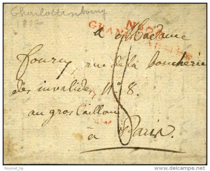 N° 20 / GRANDE ARMÉE Rouge Sur Lettre Avec Texte Daté De Charlottenbourg Le 5 Août 1807. -... - Legerstempels (voor 1900)