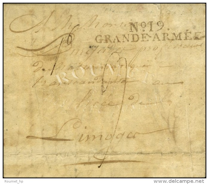 N° 19 (51 Mm) / GRANDE ARMÉE Sur Lettre Avec Texte Daté De Memmigen. 1806. - TB / SUP. - Legerstempels (voor 1900)