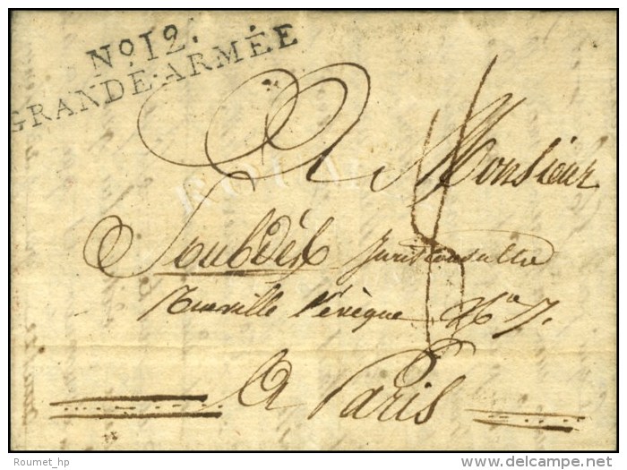 N° 12 / GRANDE ARMÉE Sur Lettre Avec Texte Daté De Borstel Le 5 Septembre 1808. - SUP - R. - Legerstempels (voor 1900)