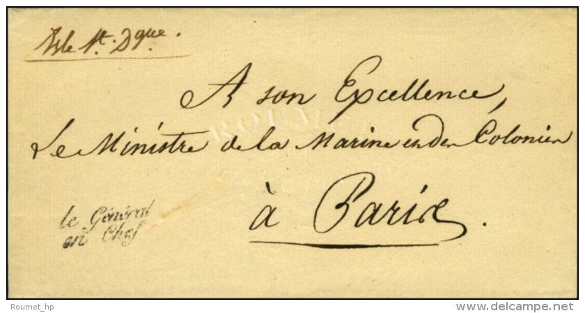 ' Le Général / En Chef ' (S N°1371) Sur Lettre Adressée En Franchise Au Ministère... - Legerstempels (voor 1900)