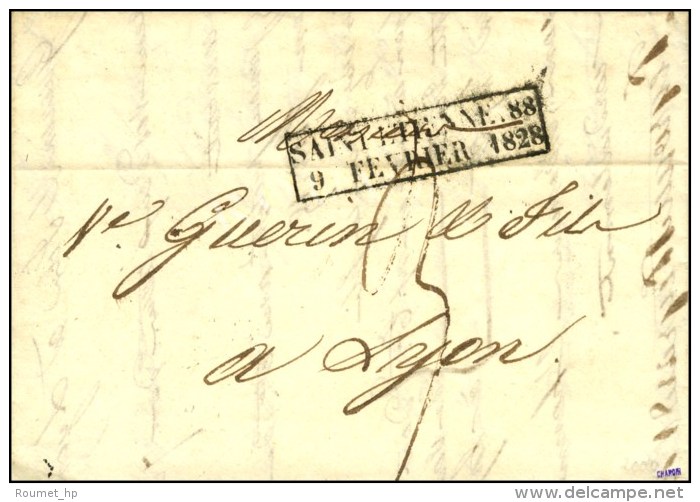 Cachet D'essai Encadré ST ETIENNE 88 / 9 FEVRIER 1828. - TB / SUP. - R. - Otros & Sin Clasificación