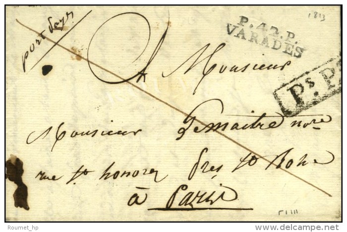 P.42.P / VERADES Sur Lettre Avec Texte Daté De Lahoussaye. 1813. - SUP. - ....-1700: Voorlopers
