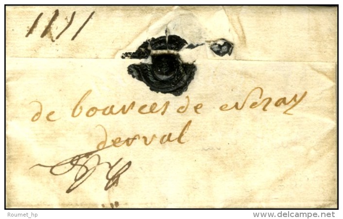 '' Debources De  Nozay / Derval '' (L. N° 4) Sur Lettre Avec Texte Daté De Rennes Le 31 Janvier 1754... - ....-1700: Voorlopers