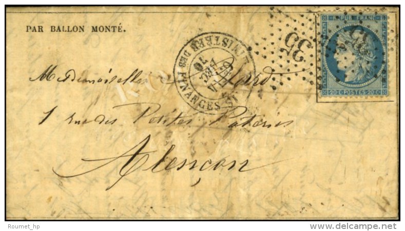 Etoile 35 / N° 37 Càd PARIS / MINISTERE DES FINANCES 14 DEC. 70 Sur Gazette N° 16 Pour... - Oorlog 1870