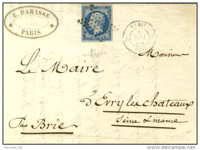 Etoile / N° 15 (belles Marges) Càd PARIS (60). 1854. - TB / SUP. - 1853-1860 Napoleon III
