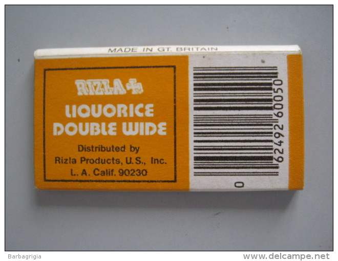 CARTINA PER SIGARETTE RIZLA LIQUORICE DOUBLE WIDE - Autres & Non Classés