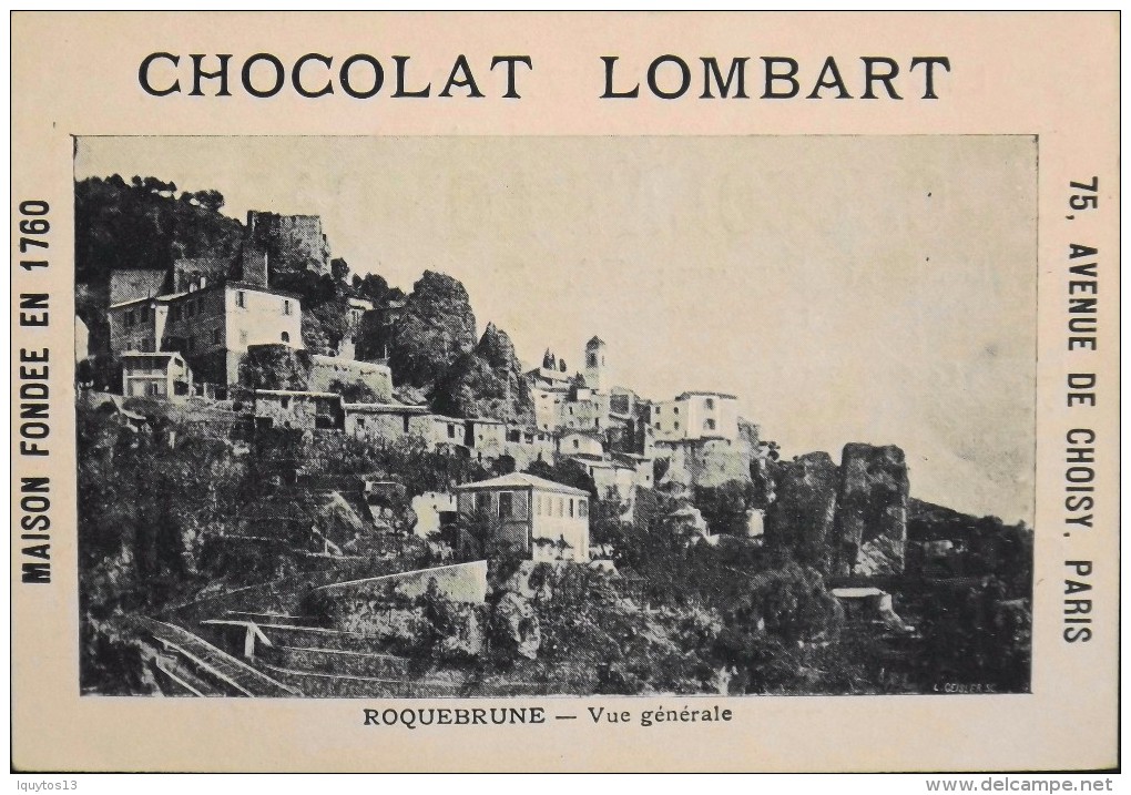 TRES BELLE CHROMO. CHOCOLAT LOMBART - ROQUEBRUNE - Vue Générale - En Parfait Etat - Lombart