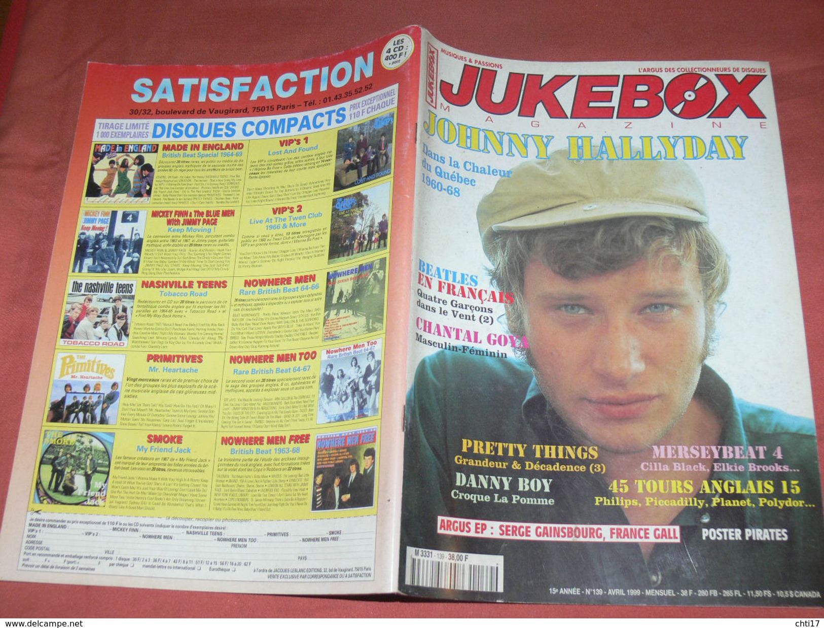 JUKEBOX MAGAZINE / COTE  DISQUES VINYLES 1960 / SPECIAL JOHNNY HALLYDAY SPECIAL QUEBEC 1960/ 68 /CARTES POSTALES RARETE - Musique