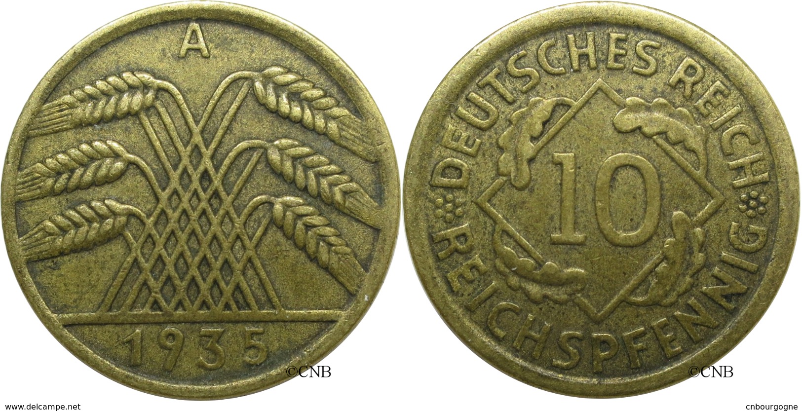 Allemagne - IIIe Reich - 10 Reichspfennig 1935 A - Mon1510 - 10 Reichspfennig