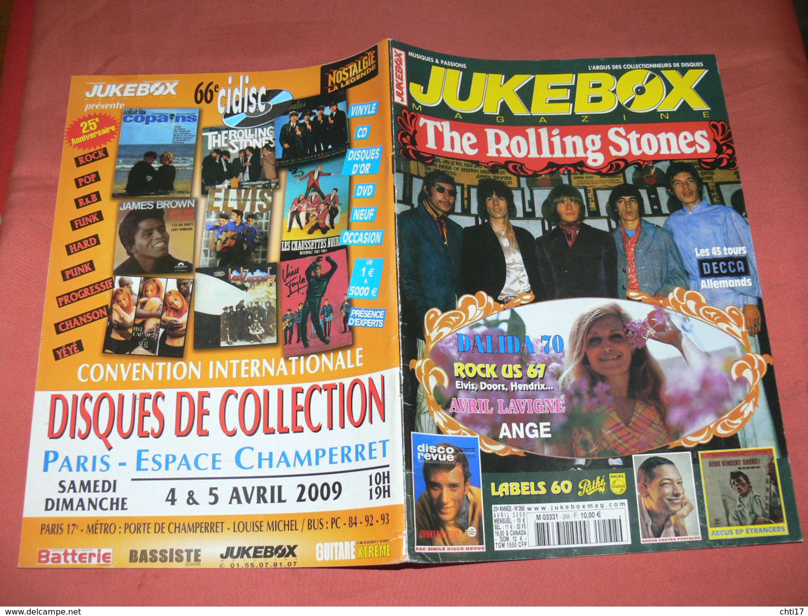 JUKEBOX MAGAZINE / COTE  DISQUES VINYLES 1960 / SPECIAL ROLLING STONES 45 TOURS DECCA ALLEMANDS  /CARTES POSTALES RARETE - Musique