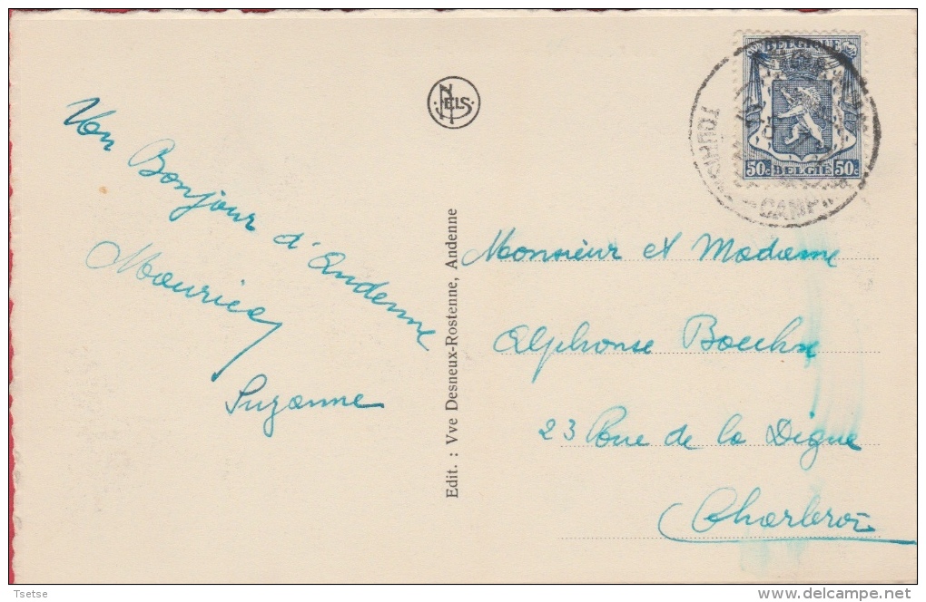 Andenne - Petite France - Vue Sur La Meuse - Pélémont -1957 ( Voir Verso ) - Andenne