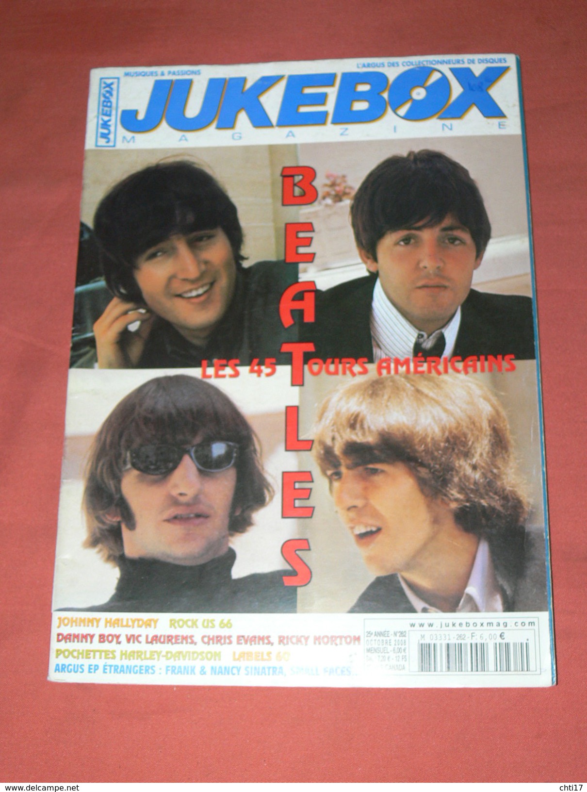 JUKEBOX MAGAZINE / COTE  DISQUES VINYLES 1960 / SPECIAL BEATLES  45 TOURS AMERICAINS  / COTE CARTES POSTALES RARETE - Musique