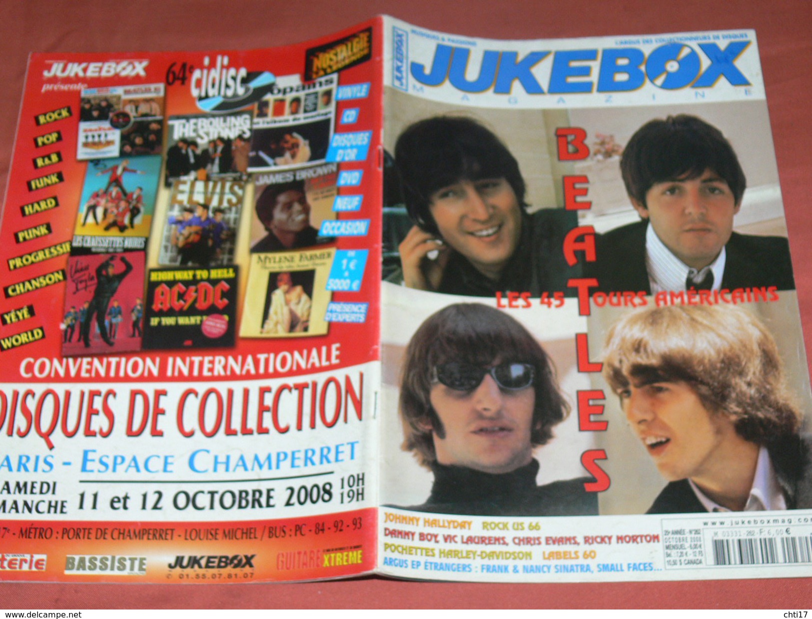 JUKEBOX MAGAZINE / COTE  DISQUES VINYLES 1960 / SPECIAL BEATLES  45 TOURS AMERICAINS  / COTE CARTES POSTALES RARETE - Musique