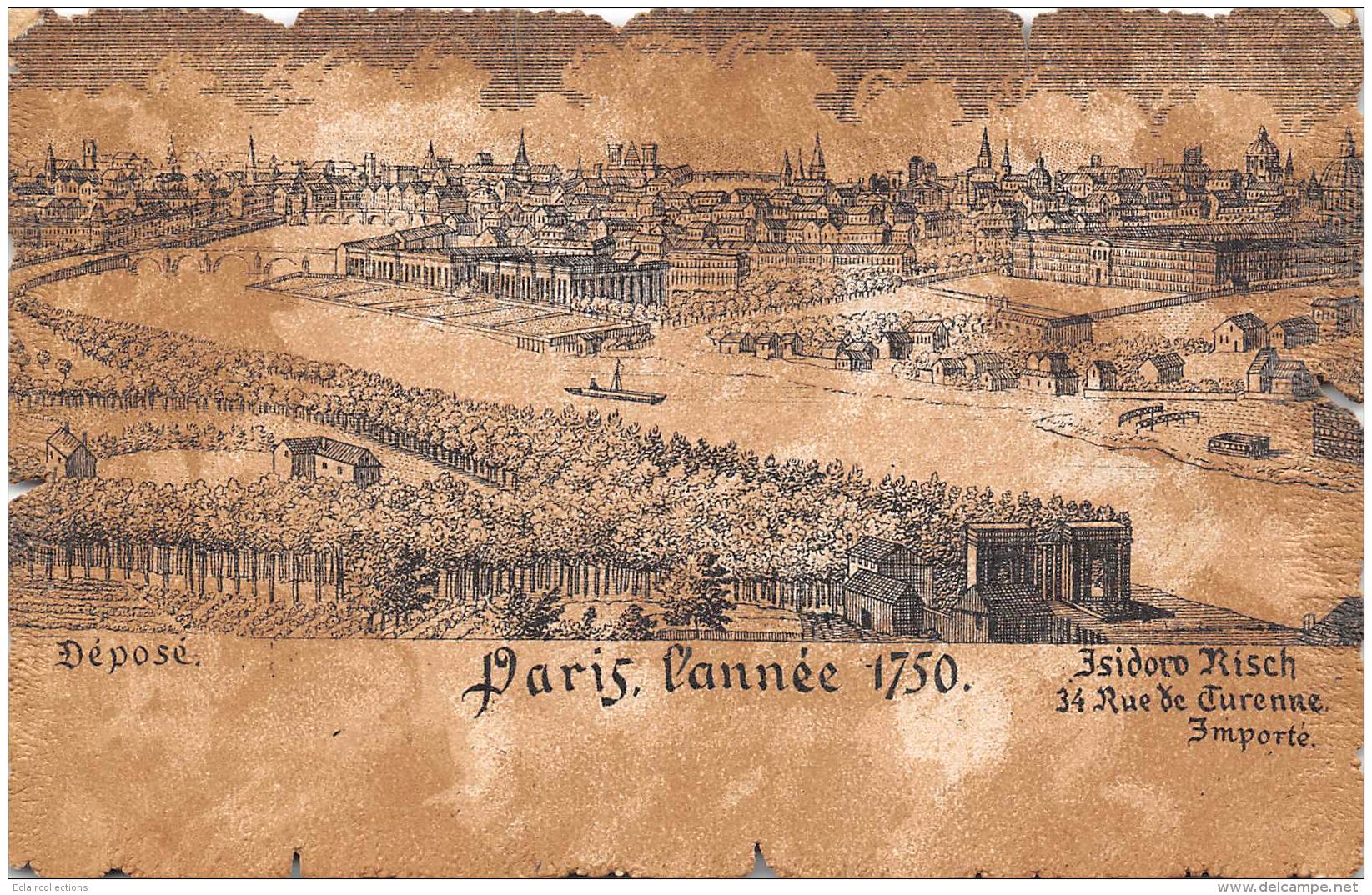 75       Paris    Style Parchemin    Paris En 1750 - Sonstige & Ohne Zuordnung