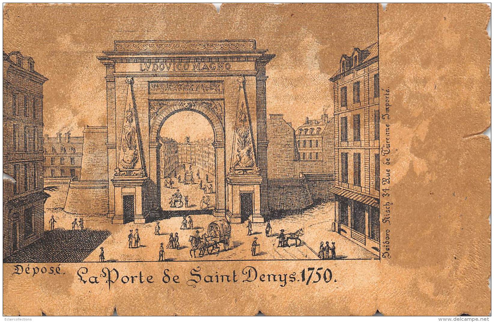 75       Paris    Style Parchemin    Porte St Denis - Otros & Sin Clasificación