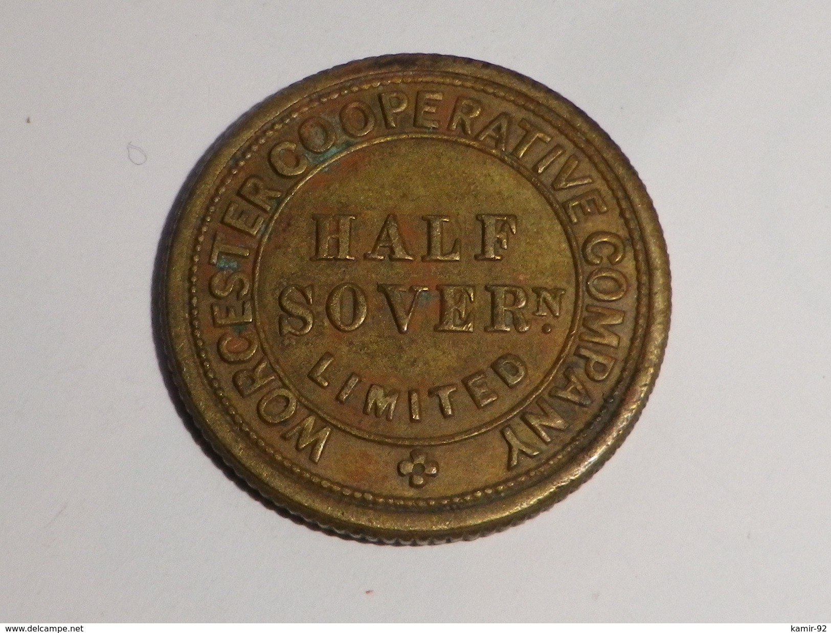 WORCESTER COOPERATIVE COMPANY LIMITED // HALF SOVERn    Reverse Plain - Professionnels/De Société