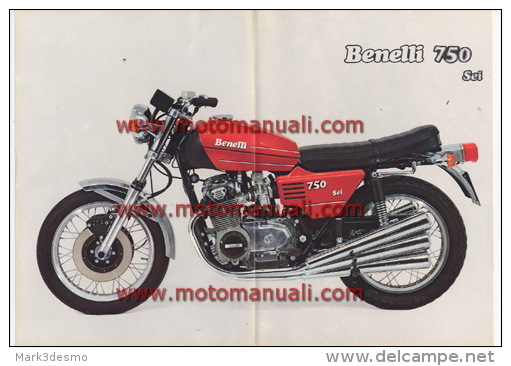 Benelli 750 SEI Depliant Originale Genuine Factory Brochure Prospekt - Moto