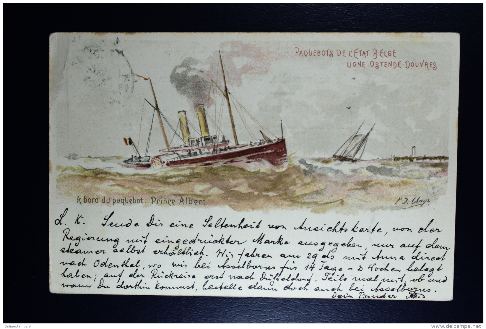 Belgium: 1910  Mi nr SP 2 h*7 + R*4   used  Postkarten für Fahrschiffen Pakketboot kaarten Paquetbot cartes