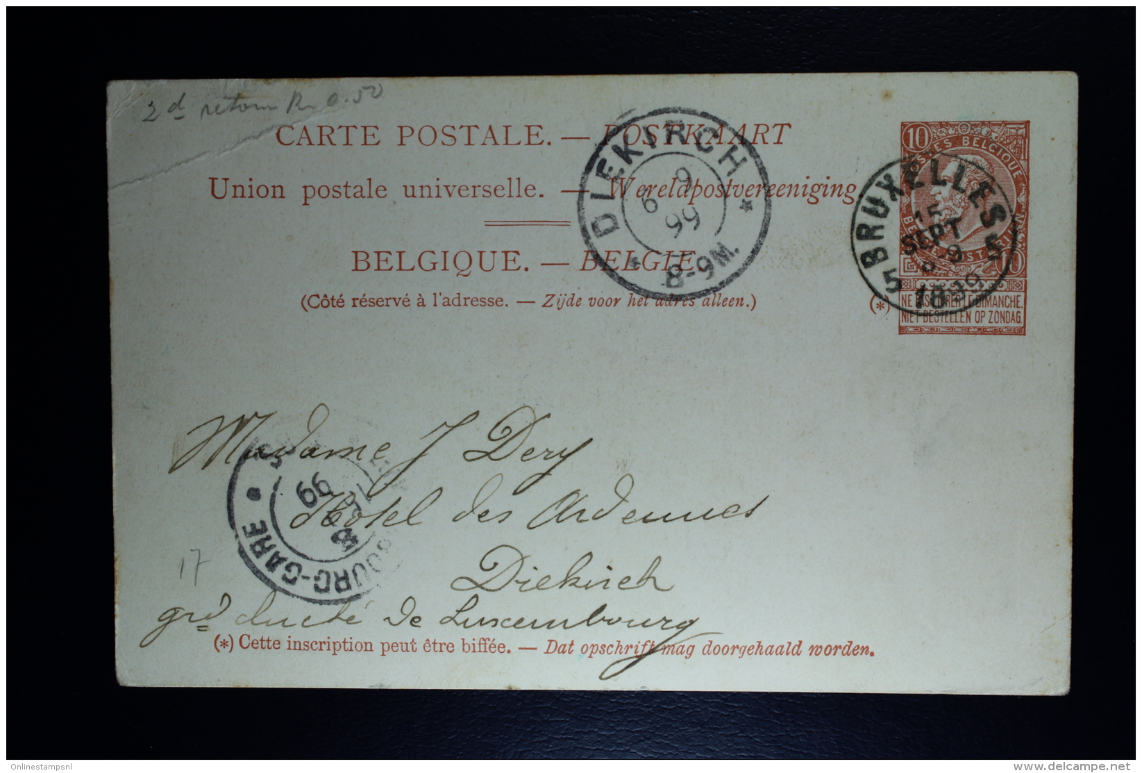 Belgium: 1910  Mi nr SP 2 h*7 + R*4   used  Postkarten für Fahrschiffen Pakketboot kaarten Paquetbot cartes