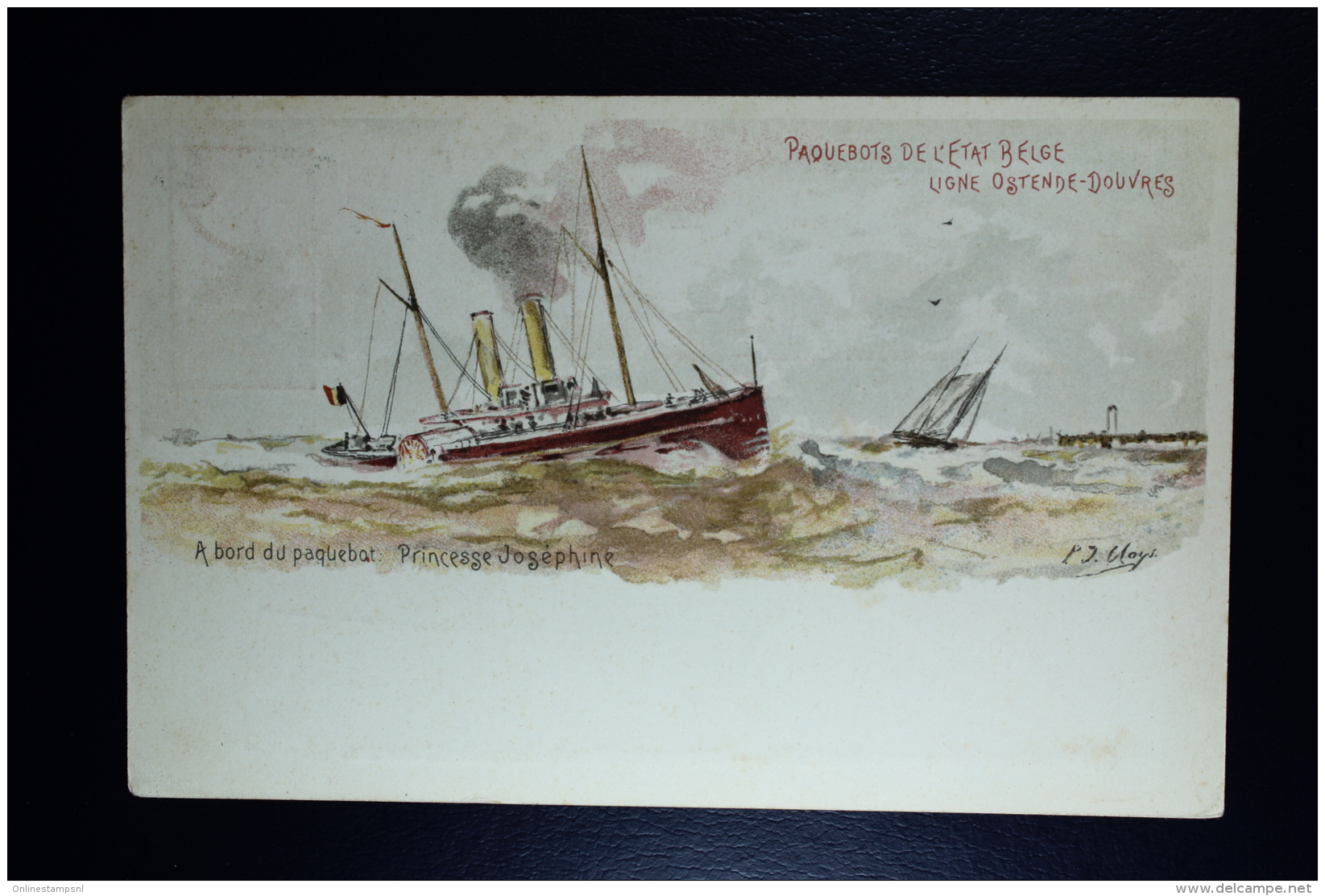 Belgium: 1910  Mi nr SP 2 h*7 + R*4   used  Postkarten für Fahrschiffen Pakketboot kaarten Paquetbot cartes