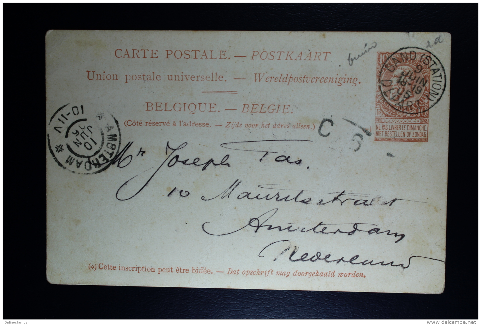 Belgium: 1910  Mi nr SP 2 h*7 + R*4   used  Postkarten für Fahrschiffen Pakketboot kaarten Paquetbot cartes