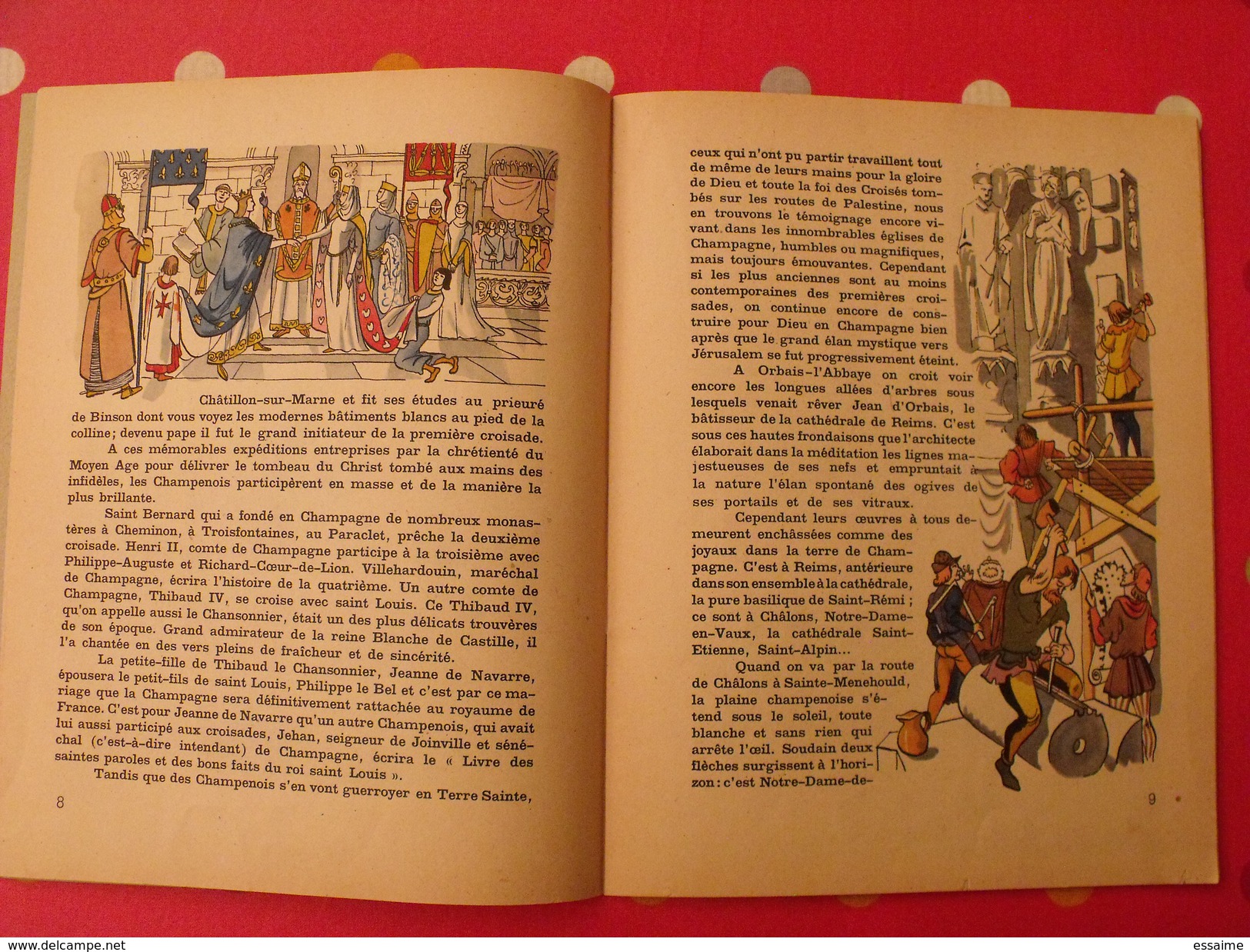 Histoire De La Champagne. 1947. Par André Petijean. Illustré Par Jean-jacques Pichard. Gründ. Reims Troyes Sens Meaux - Champagne - Ardenne