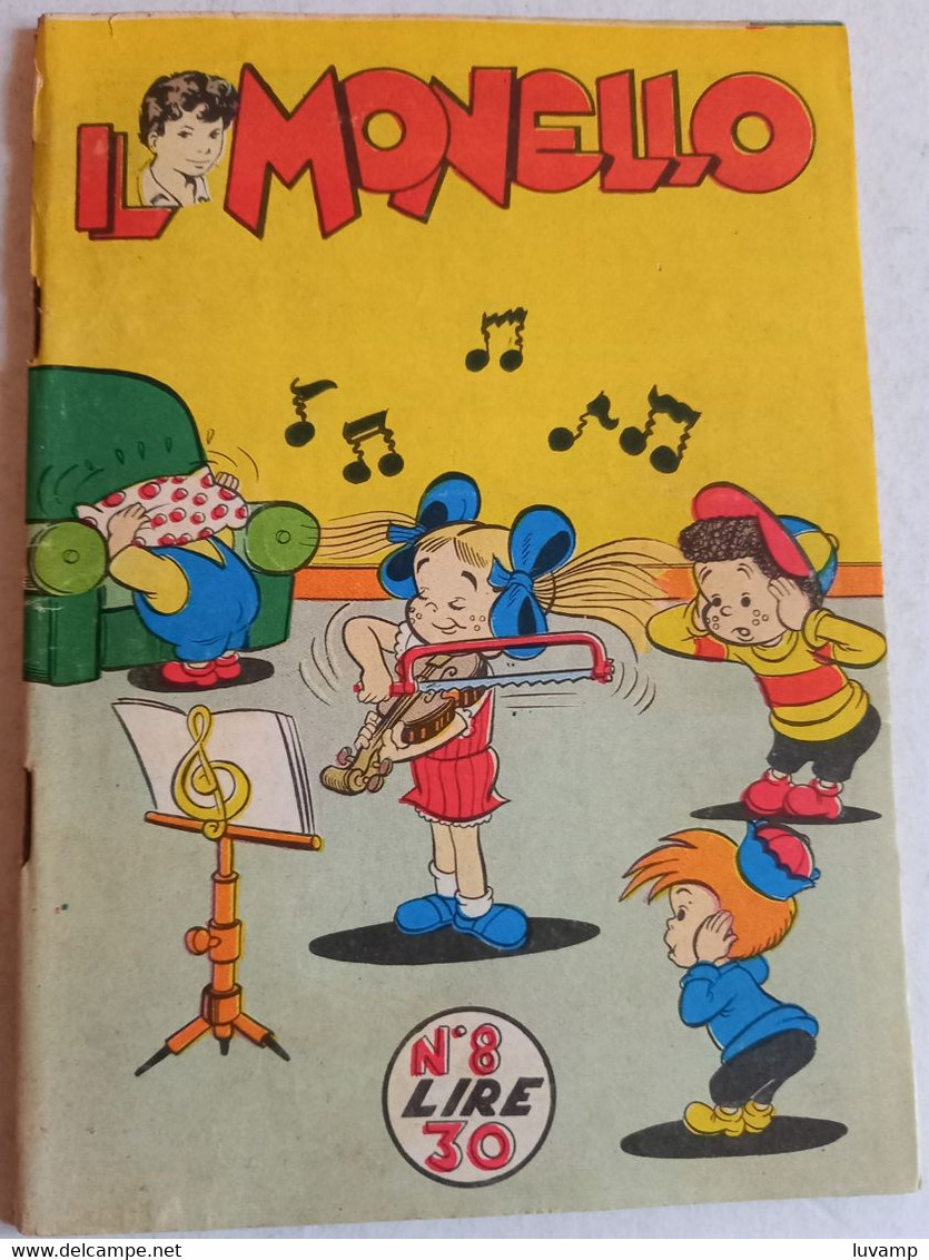 IL MONELLO N. 8  DEL 1956 - FORMATO LIBRETTO (CART 57) - Premières éditions