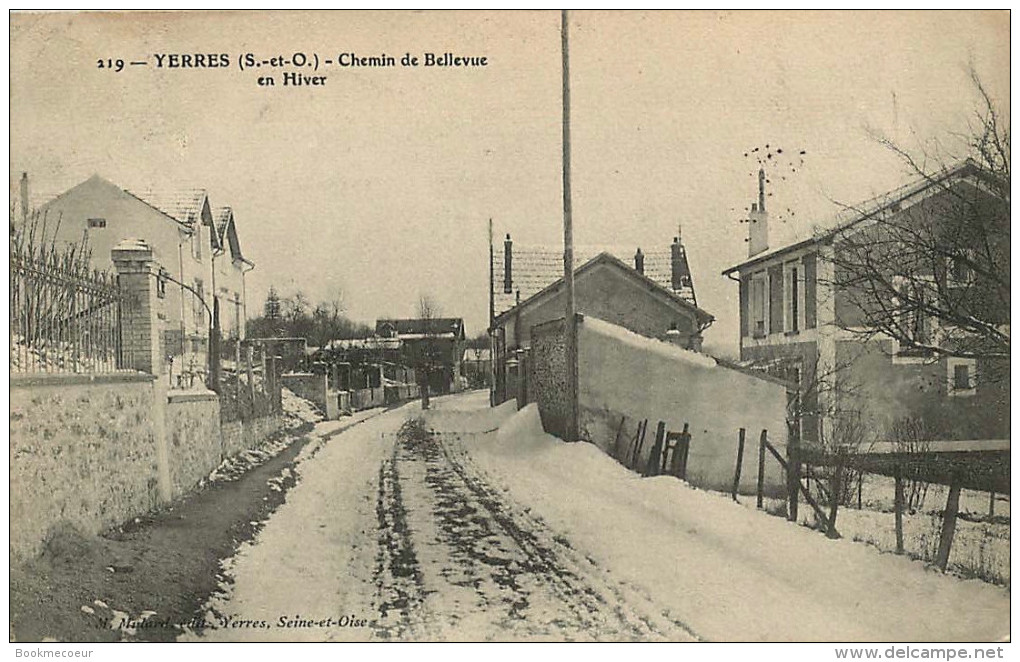 91 YERRES    Cemin De Bellevue En Hiver - Yerres