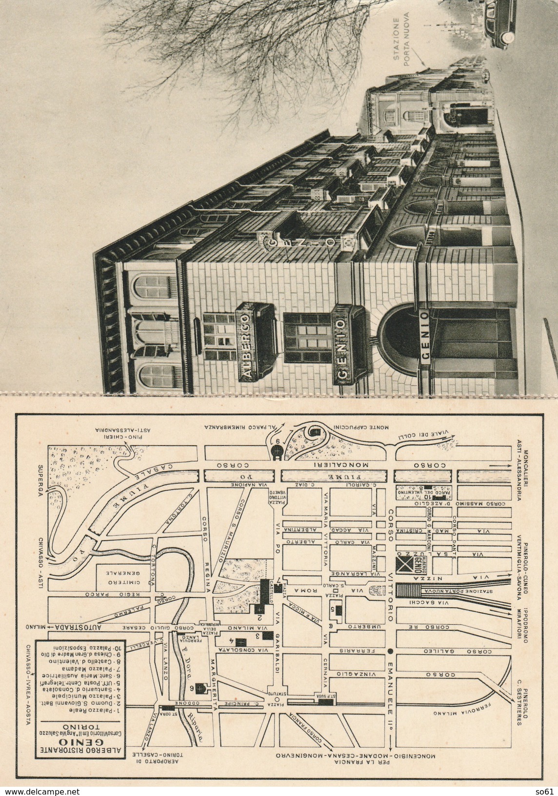 5479.   Torino - Albergo Ristorante Genio - Wirtschaften, Hotels & Restaurants