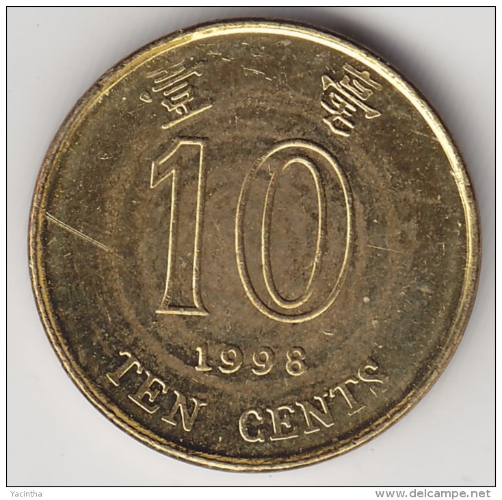 @Y@    Hong Kong   10  Cents  1998    (3745) - Hongkong