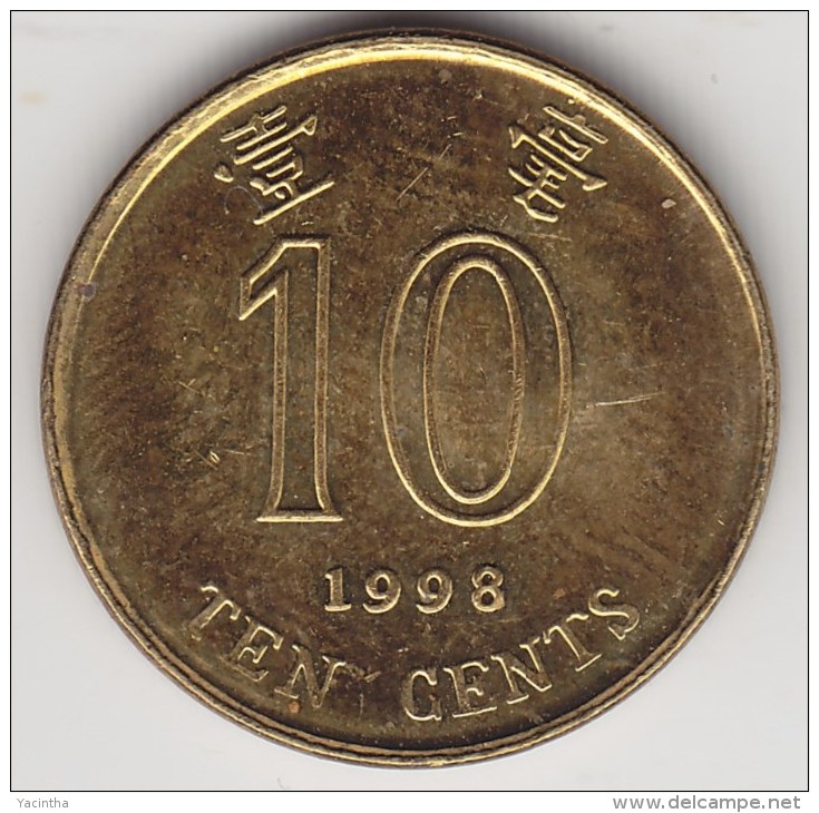 @Y@    Hong Kong   10  Cents  1998    (3749) - Hong Kong